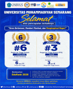 Read more about the article UNIMUS Masuk Enam Besar Kampus Terbaik di Semarang Versi EduRank 2026