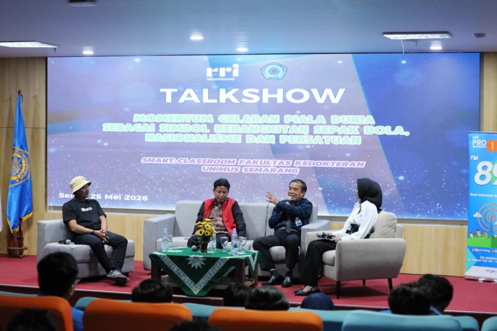 Rektor UNIMUS Jadi Narasumber Semarang Menyapa, Bahas Momentum Piala Dunia sebagai Simbol Kebangkitan Sepak Bola dan Persatuan