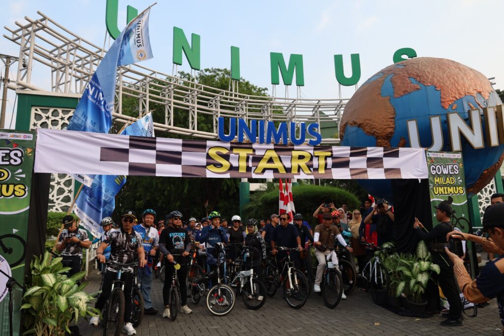 Gowes Bersama LLDIKTI V DIY dan LLDIKTI VI Jateng Meriahkan Milad ke-27 UNIMUS