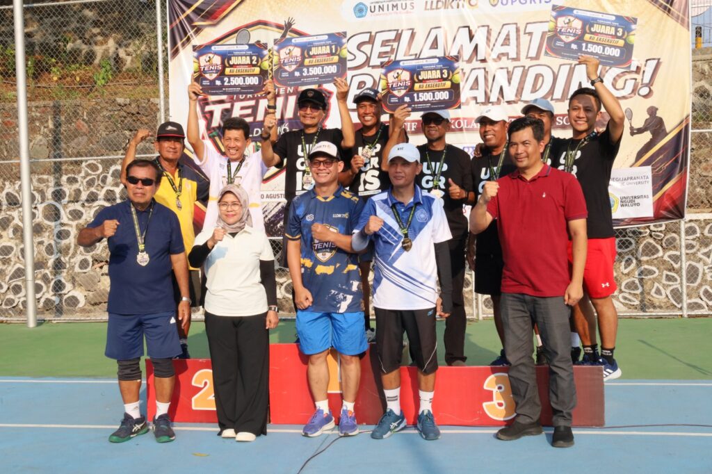 Turnamen Tenis LLDKTI Sukses terselenggara, Silaturahmi PTS Jateng Makin Erat