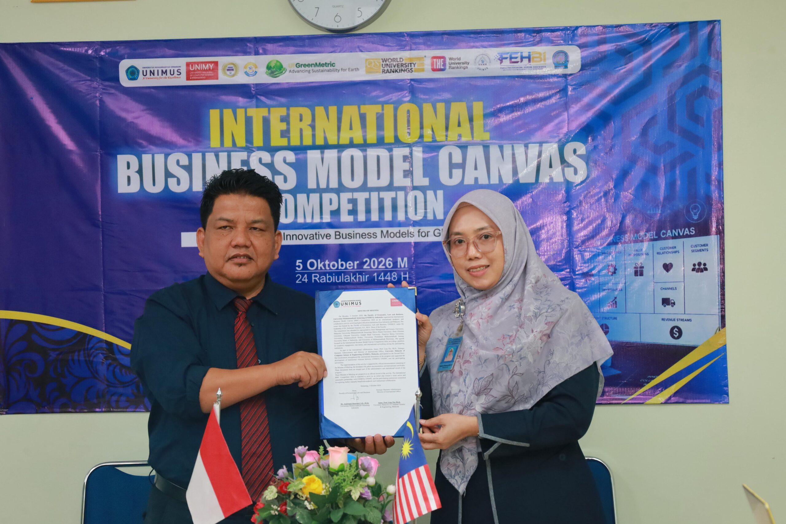 Read more about the article UNIMUS Perkuat Jejaring Global Lewat International BMC Competition 2026, 26 Tim Raih Penghargaan